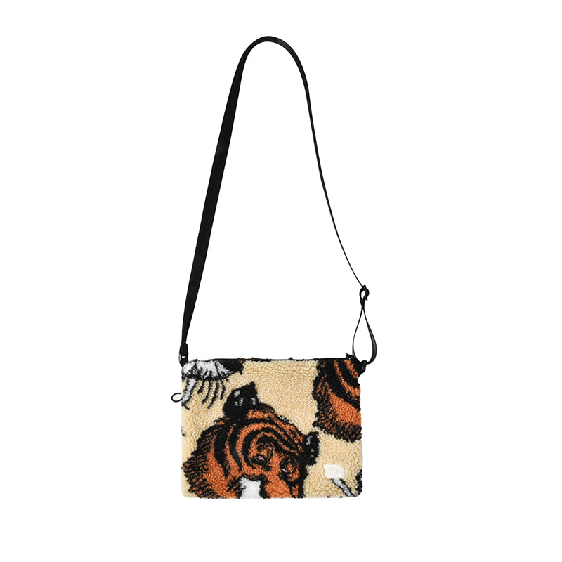 Soulgoods Allover Tiger Head Fleece Shoulder Bag 2025FW Drop 4