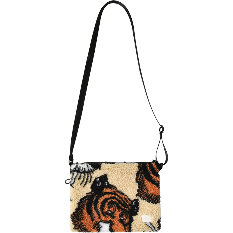 Soulgoods Allover Tiger Head Fleece Shoulder Bag 2025FW Drop 4
